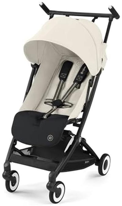 Ultralichte Kinderwagen voor Kinderen van 6 Maanden tot 4 Jaar - One-Pull-Harnas en Canvas Wit