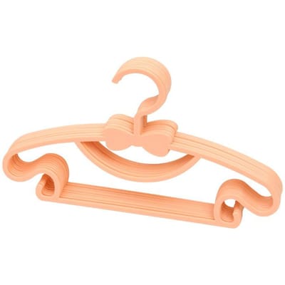 10 PCS Cintres de Rangement pour Enfants Plastique Épaissi Nœud Papillon Cintre de Séchage pour Tout-Petit Bébé Bleu orange