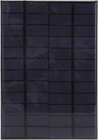 Mini Zonnepaneel - Zonnecel Batterij Oplader - DIY Energie Opladen - Polykristallijne Silicon - 20 x 13 cm - Zwart