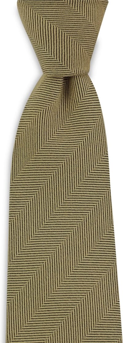 We Love Ties - Stropdassen - Stropdas zijde wol visgraat - geel