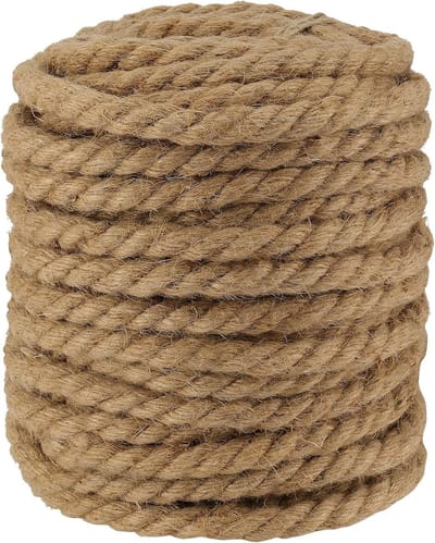 Duurzame Jute Touw van 50m x 10mm voor Creatief Knutselen, Tuinieren en Bundelen van Materialen