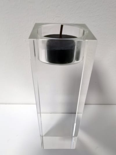 Waxine houder - Luxe - Glas- Sfeerlicht - 15x5x5cm- Helder