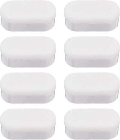 Toiletbril Bumpers - Kussentjes Reparatie - Badkamer Comfort - Waterdicht Vochtbestendig - 8 Stuks - Wit