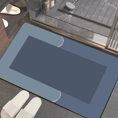 Zachte Diatomeeënaarde Absorberende Vloermat Badkamer Antislip Mat Toiletdeur Sneldrogende Decoratieve Voetmat 60 * 90cm