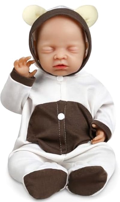 Siliconen Baby Pop - Realistische Pop - Verzamelen en Spelen - Volledig Massief Siliconen - 46 cm - Meisje