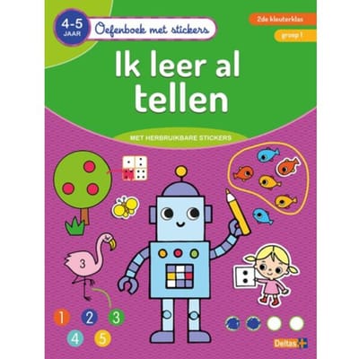 Oefenboek Met Stickers - Ik Leer Al Tellen (4-5 J.) - ZNU