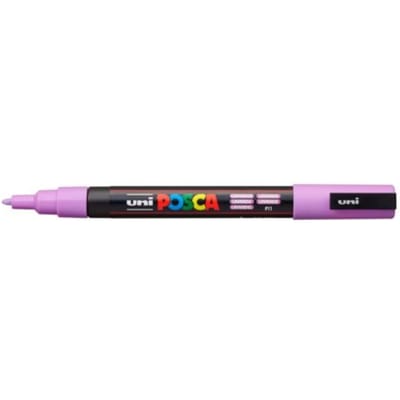 Posca marker met conische punt schrijfdikte fijn lavendel