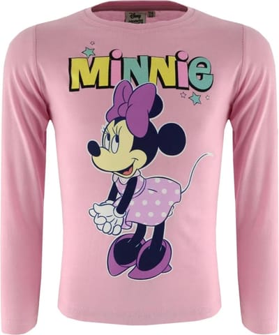Disney Minnie Mouse - Shirt - Roze - Longsleeve - maat 116