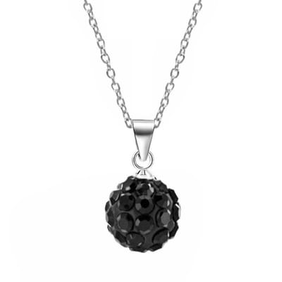 Fako Bijoux® - Ketting - Disco Dots - Hanger - Zwart