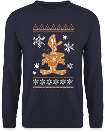 Looney Tunes Daffy Duck Cookie Kerstmis Sweater Heren