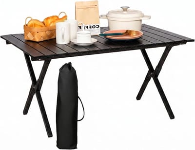 Inklapbare campingtafel, draagbare klaptafel voor picknick, tuin, koken en reizen - 89 x 50 x 45 cm