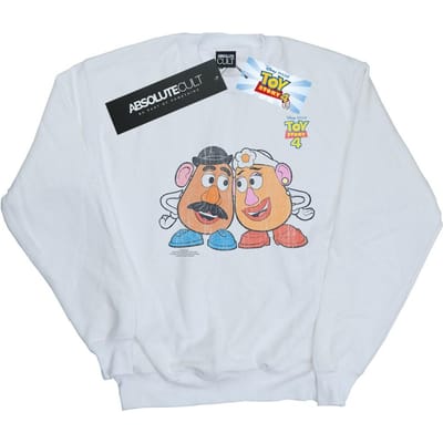 Disney Heren Toy Story 4 Mr en Mrs Aardappelhoofd Sweatshirt (Wit)