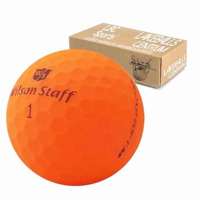 Premium selectie zachte golfballen - 24 stuks - oranje - matte afwerking - gebruikte golfballen - hoge kwaliteit