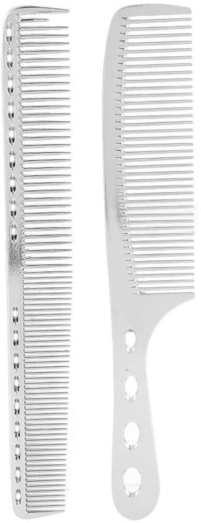 Dailygoody - Professionele Kapperskam - Aluminium Snijden - Handgemaakt - Anti-statisch - Hoogwaardige Haarstyling - Voor Kappers en Stylisten - 2 Stu