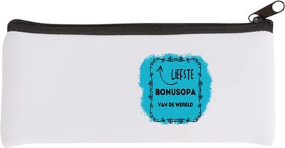 Akyol - liefste bonusopa van de wereld Etui - Opa - de liefste bonusopa - verjaardag - cadeautje voor opa - opa artikelen - kado - geschenk - 20 bij 9 cm
