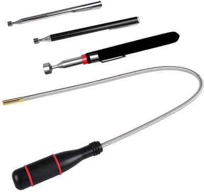 4-delige Telescopische Magneetstaaf Set - Flexibele Uitschuifbare Magneet Lifter voor Gereedschap