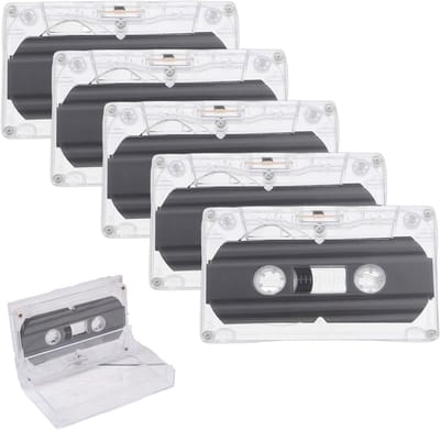 Audio cassettebandje 60min - 5 stuks - Cassettebandjes - Blanco - Audio Tape - Muziekcassettes - Reel To Reel - voor spraakopname, conferenties, seminars, onderwijs