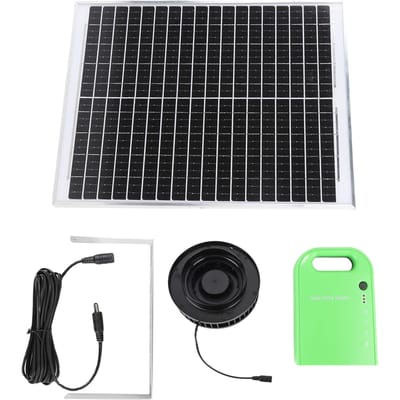 Ventilateur d'extraction solaire 20W avec moteur sans balais pour conduit de ventilation de toit, pour tuyau de 110 MM 160 MM, grenier, usine, abri