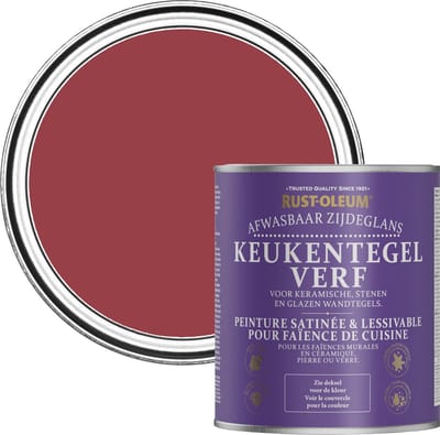 Rust-Oleum Rood Keukentegelverf Zijdeglans - Soho 750ml