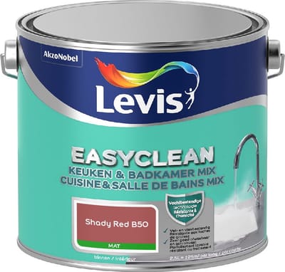 Levis - Easyclean Keuken & Badkamer Mix - Shady Red B50 - Mengverf - 2,5 L
