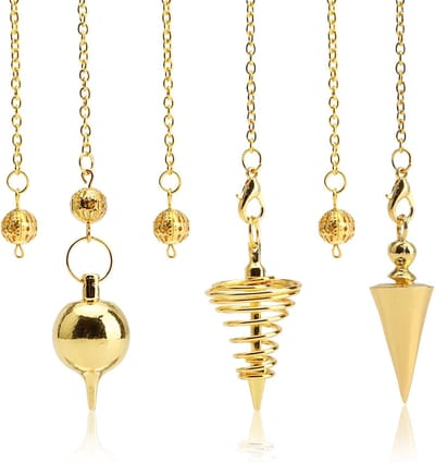 Esoterische Kralen met Kettingen - Spiral Pendel Set voor Waarzeggerij, Tarot en Reiki Balancering - Perfecte Cadeaus voor Tarotliefhebbers