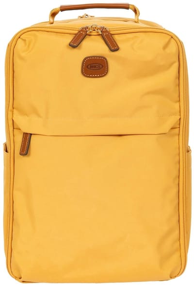BRIC'S rugzak reistas met laptopvak X-Collection Underseat Backpack Honey mosterdgeel