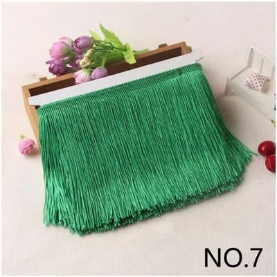 10M 10-30cm Meetee Franje Kwastjes Franjes voor Tassen Decoratieve Afwerkingen Franjes voor Gordijnen Kleding Kant Lint Stof Accessoires 15cm