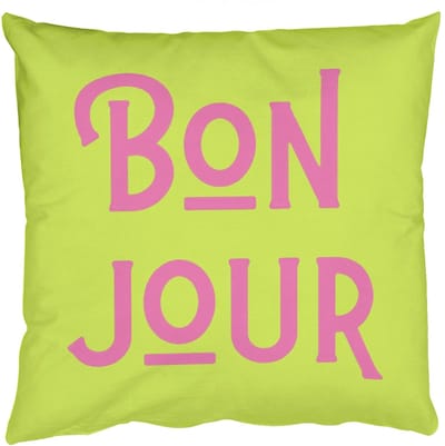 Sierkussens - Kussentjes Woonkamer - 50x50 cm - Groen - Roze - Bonjour - Art
