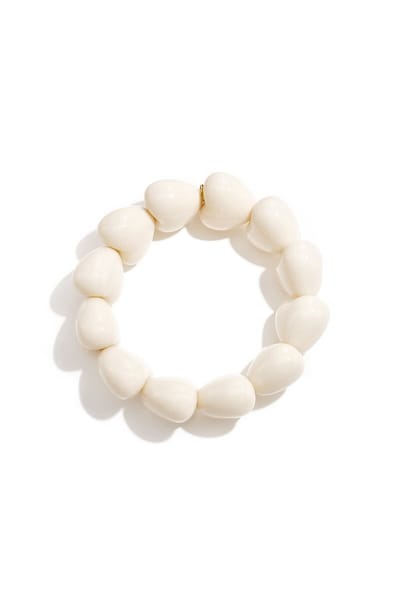 Armband met chunky harten kralen