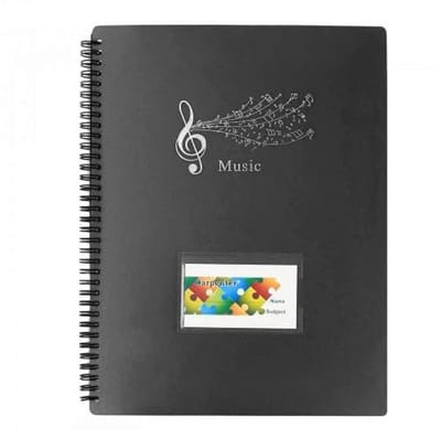 A4 Muziekmap - Bladmuziekmap met 60 Pagina's voor Muzikanten en Concerten
