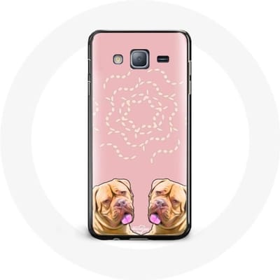 Hoesje voor Samsung Galaxy J7 2016 Bordeauxdog symmetrische foto