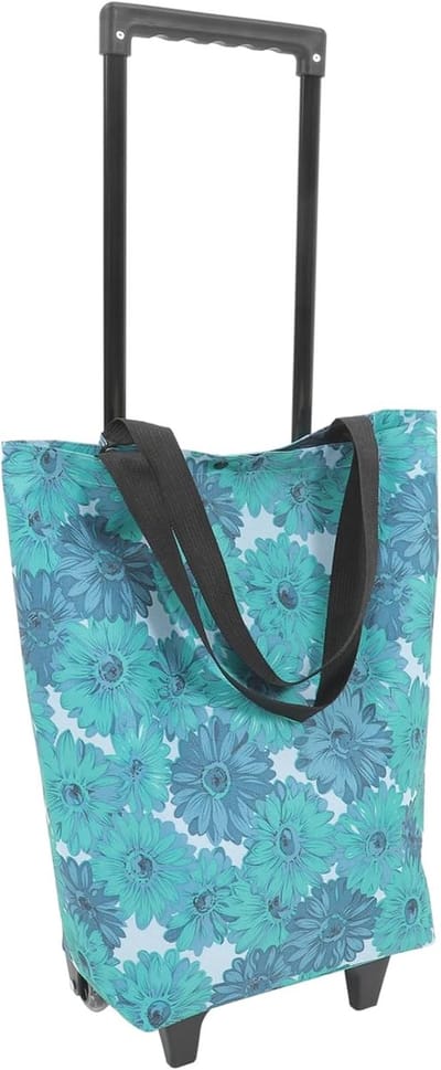 Winkelwagen met Wielen - Boodschappentas Trolley - Boodschappen Doen - Inklapbaar Ontwerp - 44x28x16 cm - Diverse Kleuren