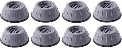 Anti-vibratie voetpads - Meubelverhogers - Meubels Stabiliseren - Waterdicht en Slipstop - 8 stuks - Zwart