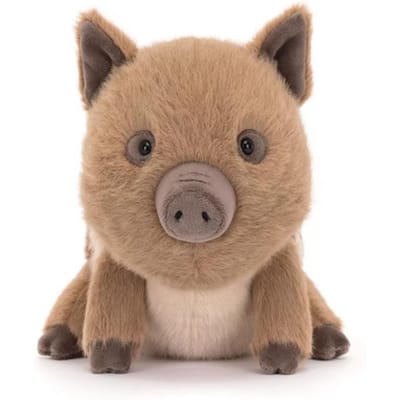 15cm Cartoon Wild Zwijn Knuffel Schattig Bruin Gestreept Varken Knuffeldier Zachte Pop Verjaardagscadeau Voor Meisje Woondecoratie 15cm beige