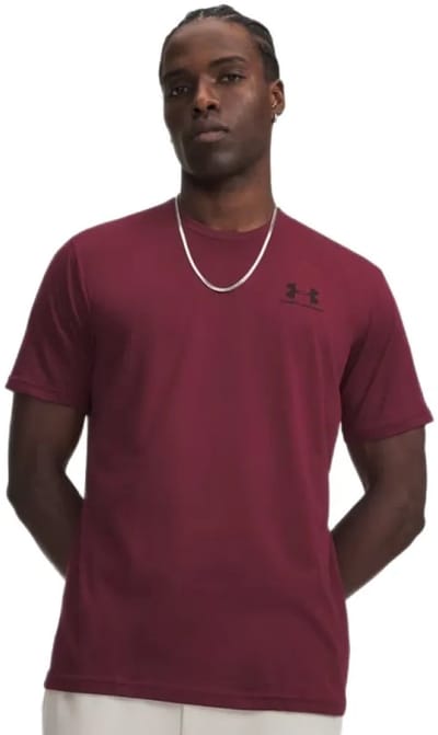 Under Armour Sportstyle Left Chest Logo T-shirt Met Korte Mouwen Rood L / Regular Man
