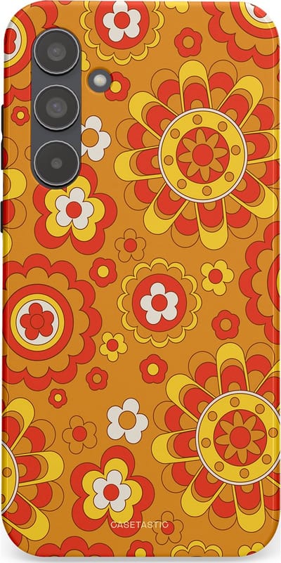 Casetastic Hoesje Geschikt voor Samsung A55 - Stijlvolle Beschermende Duo-layer Case - Retro droom