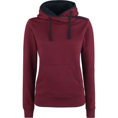 R.E.D. by EMP Trui met capuchon - No Bravery - XS tot XXL - voor Vrouwen - bordeaux