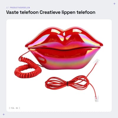Dailygoods- Bureautelefoon Modieus ontwerp - Telefoon met snoer - Lichtgewicht - Stabiel signaal - Hoogwaardig materiaal - Geschikt voor thuis/kantoor