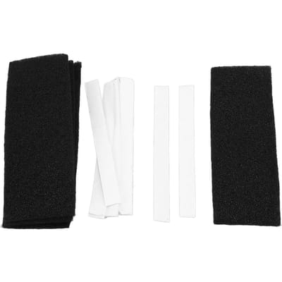 6 STUKS Plafondventilatorfilter Zelfklevend Actieve Kool Katoen Elliptisch Plafondventilator Luchtfilter voor