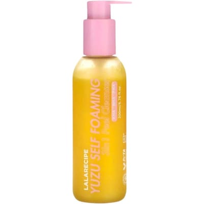 Lalarecipe, Yuzu Zelfschuimend, 3-in-1 Peeling Reiniger, 200ml (6.76 fl oz) beige