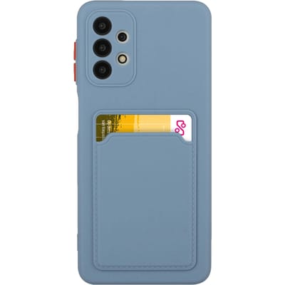 CaseBody Samsung Galaxy A53 Telefoonhoesje met Kaarthouder Grijsblauw