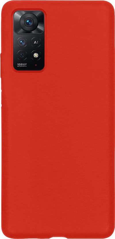 Hoes - Geschikt voor Xiaomi Redmi Note 11s - Sterk & Shockproof - Hoesje Cover - Siliconen Case - Rood