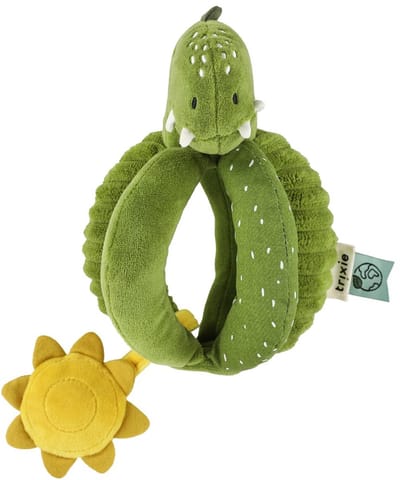 Trixie Mr. Dino grijpballetje  3m+  met kreukelgeluid - Leuk geboortecadeau