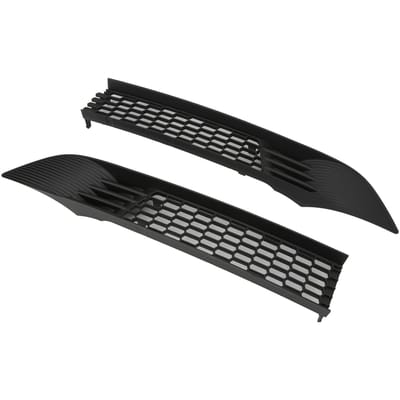 Grille de ventilation de pare-choc avant en maille noire brillante, 2 pièces, remplacement pour Tesla modèle Y 2020 – 2023 black