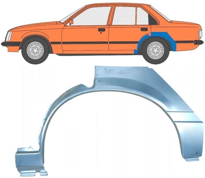 Reparatiepaneel achterspatbord voor Opel Rekord E 1977-1986 / Links