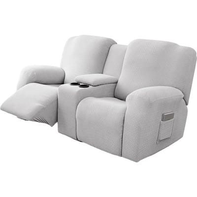 8 stuks/set waterdicht 2-zits relaxbankhoezen all-inclusive loveseat middenconsole bankhoezen 2Seat Recliner cover