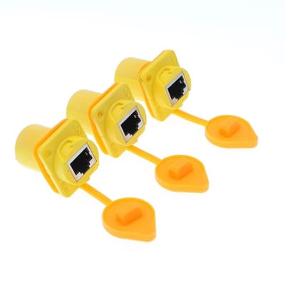 Dailygoody - Waterproof Connector - RJ45 Ethernet Verbinding - IP65 Bescherming - Cat5e en Cat6 Compatibiliteit - Duurzaam en Betrouwbaar - Gesch