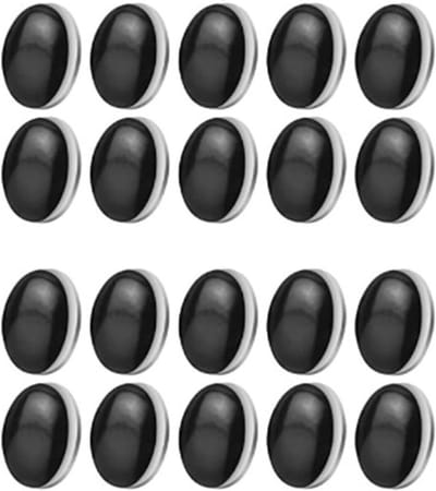 Douchegordijngewichten - 20 stuks - Magnetische gordijngewichten - geschikt voor gordijnen, tafelkleden en douchegordijnen - sterke magnetische kracht - zorgt ervoor dat de stof stevig hangt - geschikt voor lichte tot middelzware stoffen - zwart