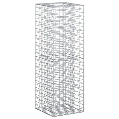 vidaXL - Gabion - verhoogd - bed - 50 - x - 50 - x - 150 - cm - Gegalvaniseerd - staal