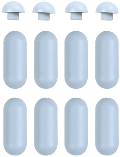 12 Stuks - Toiletbril Bumpers - Closetbuffer - Toilet Accessoires - Anti-geluid kussen pad hoes - Grijs - LDPE+EVA - 4.7*1.9*1.35cm - Anti-Shock Pads - Zitplaats Bumper Kit Vervanging - Voor Thuis en Hotels - Geruisloze Schokabsorberende Pad